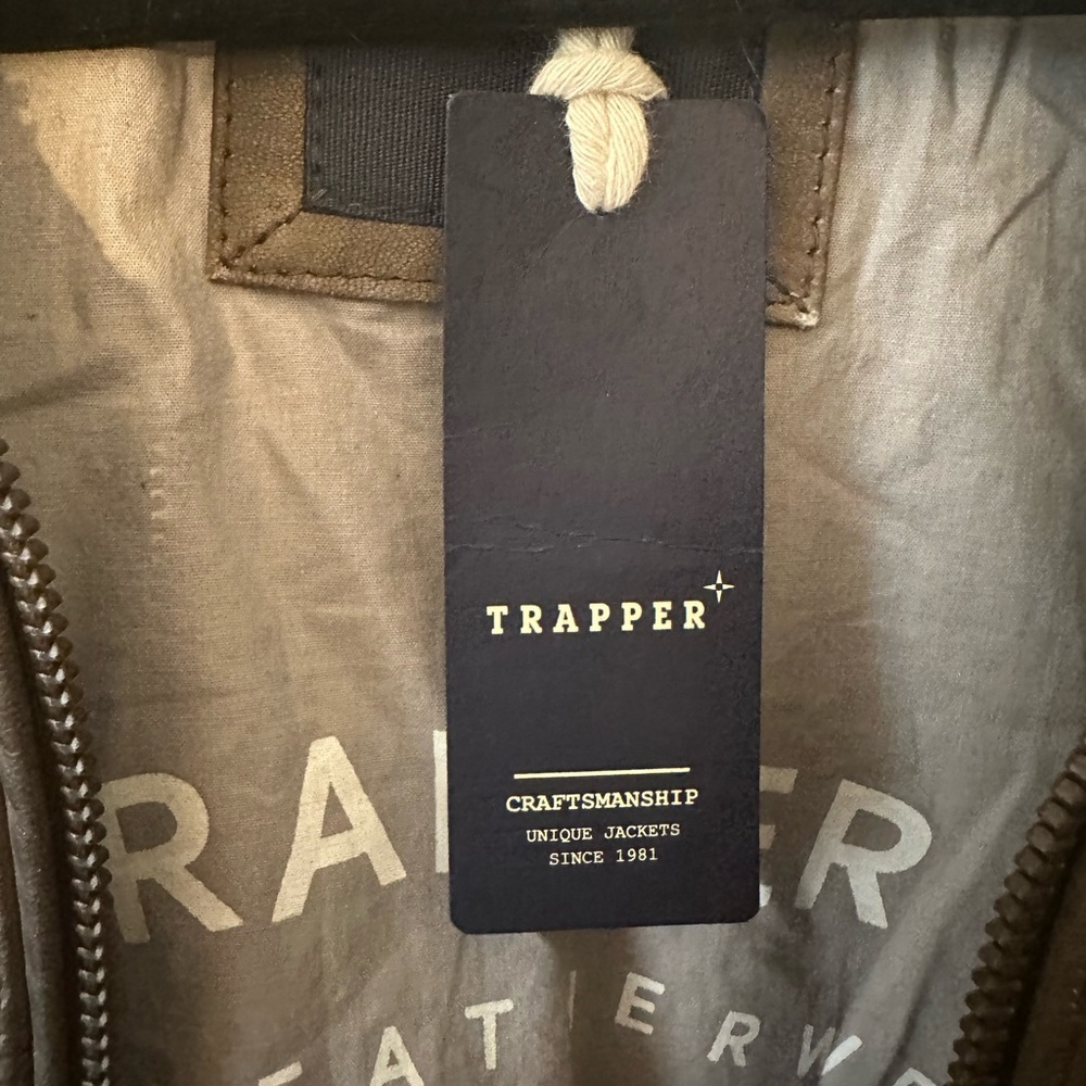Trapper Men’s Leather Jacket - Picture 3 of 6